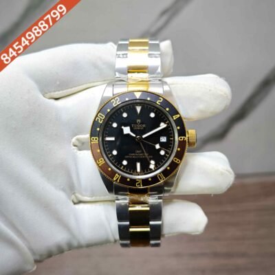 Tudor Black Bay GMT  S&G Dual Tone Black Dial Swiss Automatic Watch