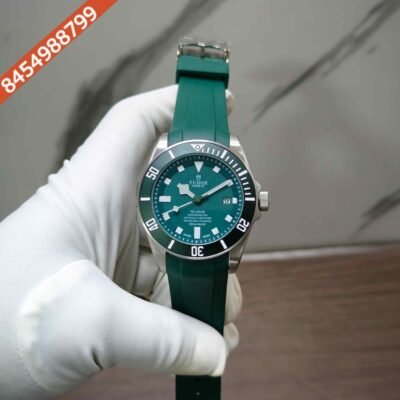 Tudor Pelagos Steel Full Green Dial Rubber Strap Swiss Automatic Watch